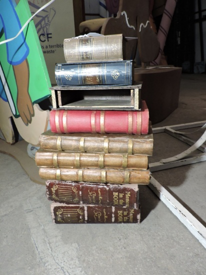 Lot of 8 Faux Books - Prop