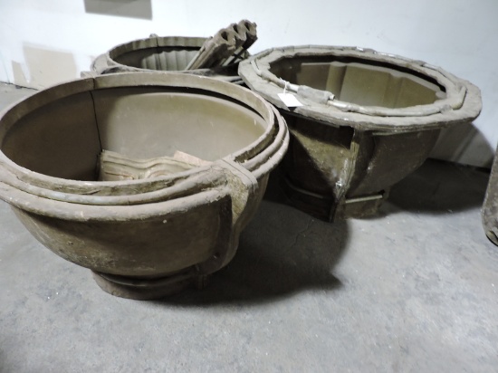 Theatrical Prop Molds - Lot of 3 Large Pots - See Photos