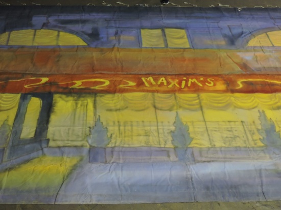 MAXIM'S de PARIS' - Backdrop - 35 Feet Wide X 14 Feet 10 Inches Wide