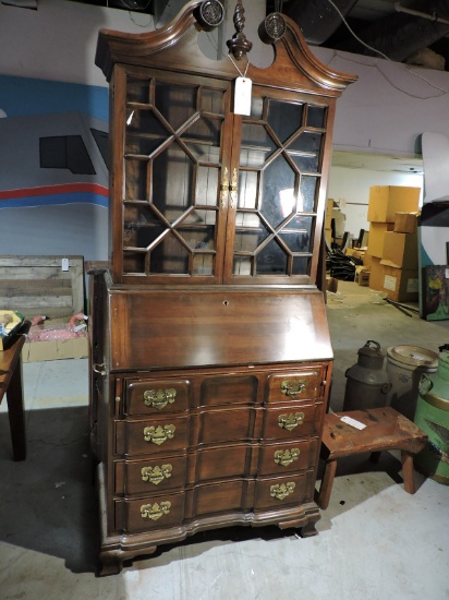 Combination HUTCH / SECRETARY - Approx. 75" Tall X 34" Wide X 20"
