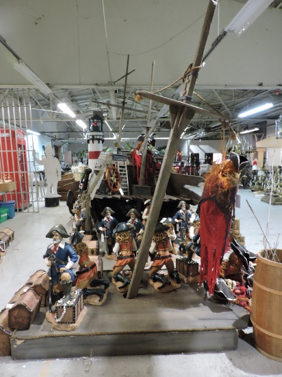 Pirate / Vintage Nautical Dock - Prop / Approx 11 Feet Tall