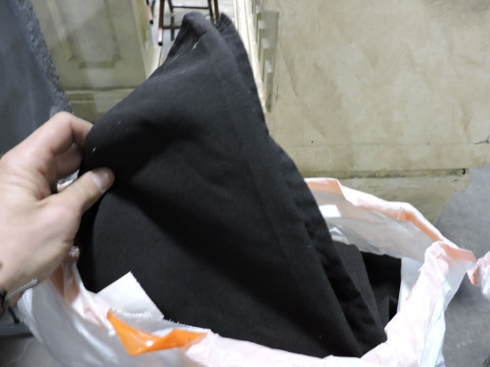 5 Large Bolts of Material / Fabric - Black