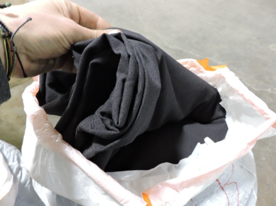5 Large Bolts of Material / Fabric - Black
