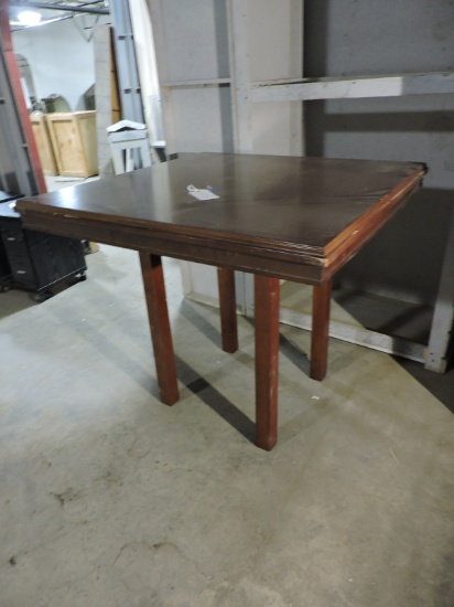 Wooden PUB TABLE - Tall / Missing Cross Pieces