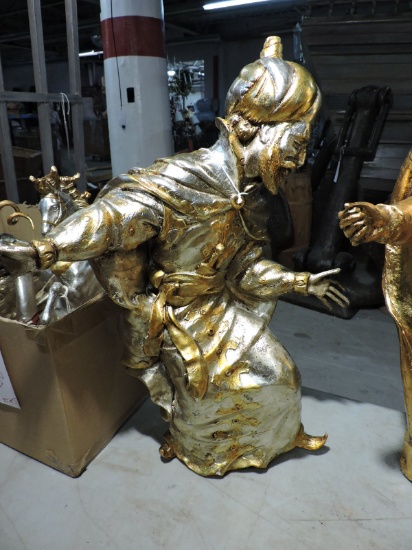 MASANI - Gold Leaf / Religious Statue / Approx 21" Tall