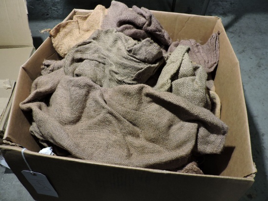 Box of BURLAP SACKS