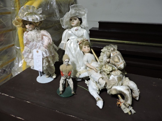 Set of 4 Collector's Dolls by CATHAY - See Photos