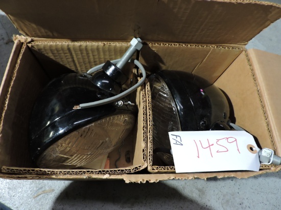 Old Pair of Meyers Brand Snow Plow Lights - Used