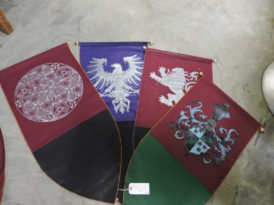 Lot of 4 Hanging Banners / 45" Long X 23" Wide