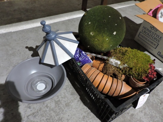 Lot of Various Garden Items & Decor - See Photo