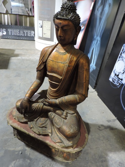 Original, Vintage SITTING BUDDHA STATUE on Base