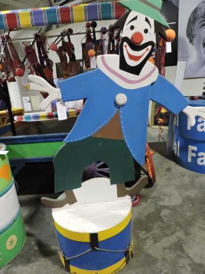 CLOWN CUT-OUT on DRUM PEDESTAL