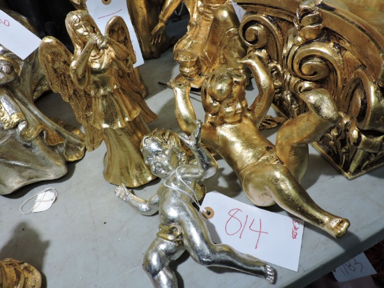 MASANI - GOLD LEAF Cherubs & Angel (set of 3)
