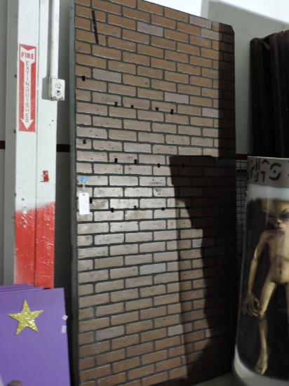 2 Pieces of FAUX BRICK WALL - PROP - Approx. 8' X 4' - each piece