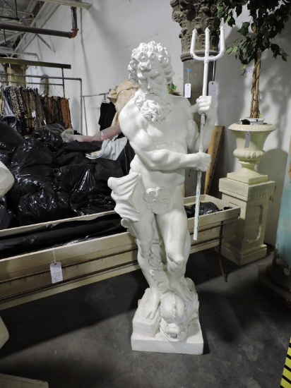 Greek God Statue of NEPTUNE - Approx 70" Tall