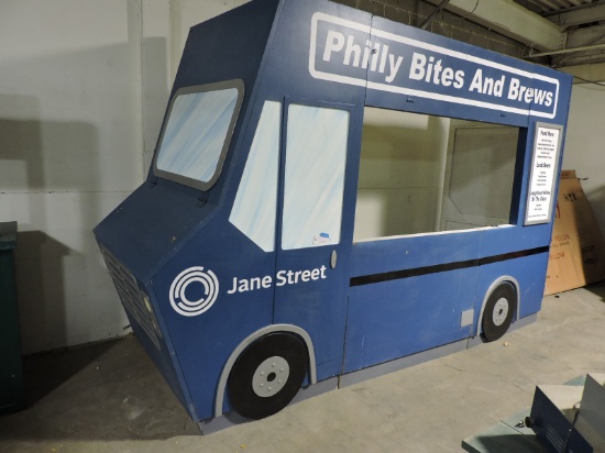 FOOD TRUCK THEMED SERVING STATION - Folds Up Completely