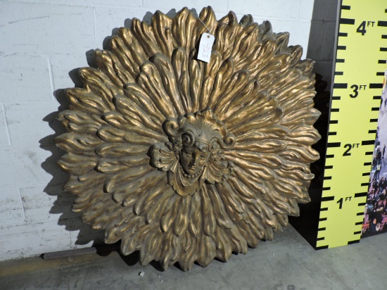 GIANT WALL MEDALLION - Fiberglass / Approx 4 Feet Across