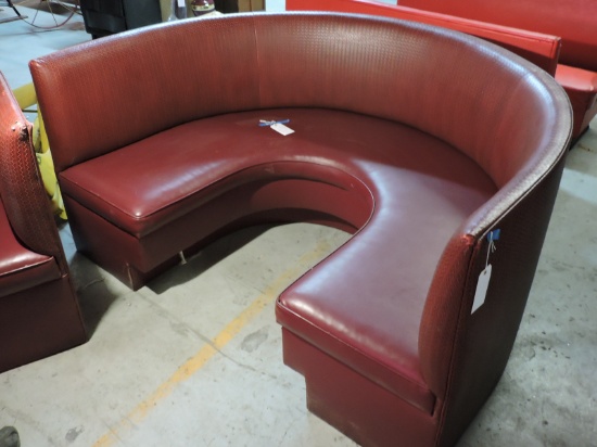 CIRCULAR DINER BOOTH - Approx. 37" Tall X 75" Wide X 56" Deep