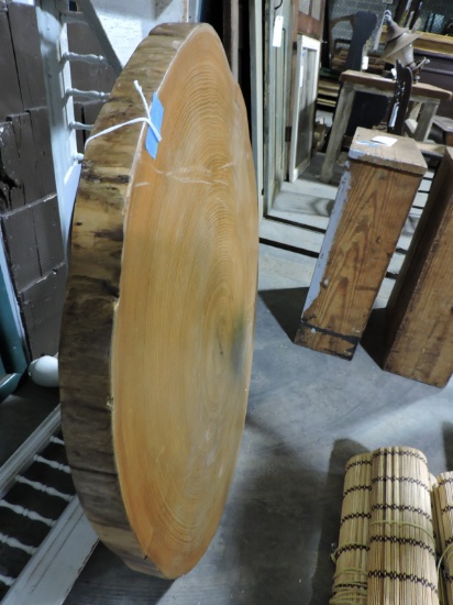 Tree-Cross-Section Table Top - Approx. 31" Across / 2" Thick