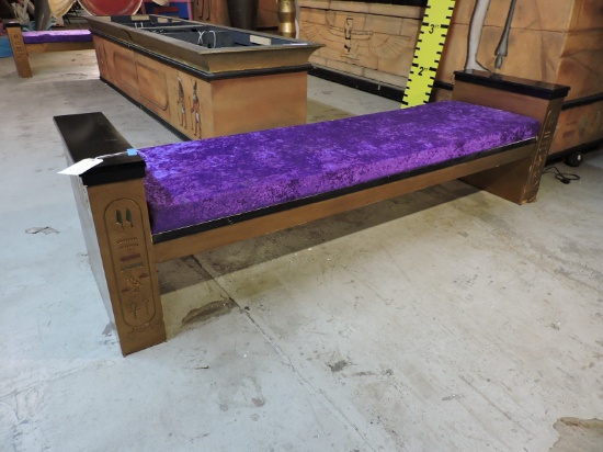 Formal EGYPTIAN / PHARAOH BENCH - Approx 8 Feet Wide X 26" Deep
