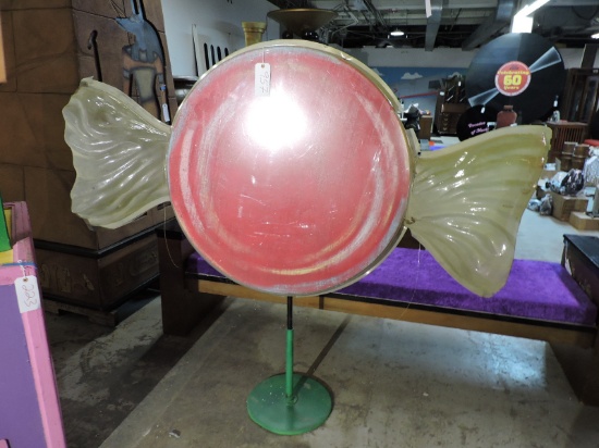 GIANT CANDY SUCKER on Stand / Approx. 78" Wide X 66" Tall
