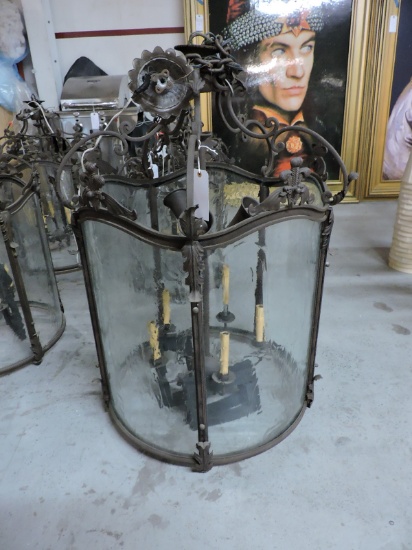 Large Cylinder Chanelier - Approx. 28" Across X 44"