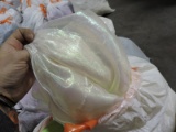 5 Large Bolts of Material - Shiny Cream / Fabric