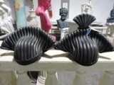 Pair of Foam SUMO WRESTLER Faux Hair Hats