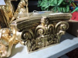 MASANI - Gold Leaf CORINTHIAN PEDESTAL / Approx 8