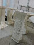 Ornate Pedestal - Ceramic - Approx. 28