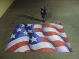 WAVING STARS & STRIPES' American Flag Style Banner