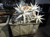 Lot of 10 Snow-Flake Hanging D‚cor Pieces / Approx. 17