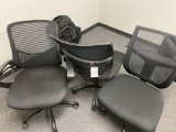 Lot of 3 Rolling Office Chairs