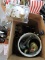 Box of: Deadbolt, Faucets, Plumbing Items, etc...