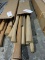 Lot of 9 Large Wooden Replacement Handles - NEW