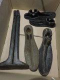 19th Century Antique Iron Cobblers Anvil & Iron Forms