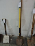 One Spade Shovel / One Flat Shovel - Both Long Handle