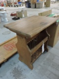 Wooden Magazine Stand / Side Table -- 21