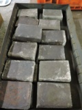 Tray of Lead Bricks -- Approx. 25