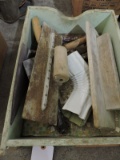 Box of Masonry Trowels, Putty Knives, etc….