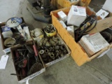 Lot of: Thermostat Wall Plates, Pipe Brushes, Holes Saw