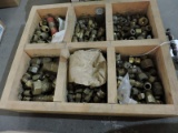 Wooden Drawer of Various Brass Compression Fittings