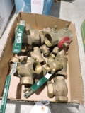 Lot of Brass Butterfly Valves and Misc. Valves