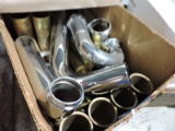 Lot of Brass/Chrome Draw Pipes -- See Photos