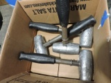 Lot of 4 Lead Hammers -- NEW Old Inventory