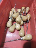 Lot of 20 AWLS with Mechanic's Box -- NEW Vintage Inventory