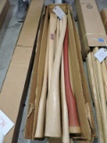 Lot of 7 Large Wooden Replacement Handles - NEW