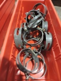 Lot of 12 Large Hose Clamps - NEW Old Inventory