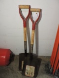 Pair of RAZERBACK Brand Flat Shovels - NEW Vintage Inv.
