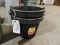 Pair of FORTEX Molded Rubber Bucket #N100-12 / NEW Vintage